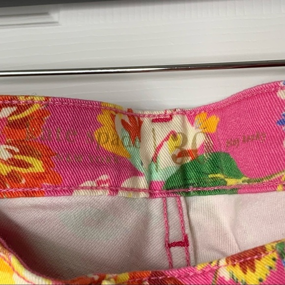 Kate Spade 30 Broome Street Floral Pink Capri Pants - Picture 6 of 11
